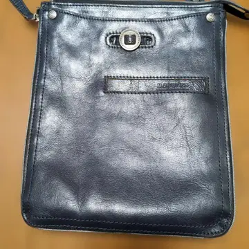 DOUBLES 다크 블루 숄더백