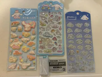 산리오 시나모롤 봉봉 드롭 미니어처 참&씰 묶음 판매