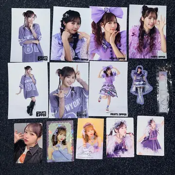 FRUITSZIPPER 나카가와 루카 사진 트레이딩 카드 씰 키링