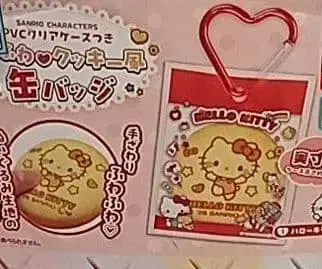 가챠 산리오 포근포근 쿠키풍 캔뱃지 키티 헬로키티
