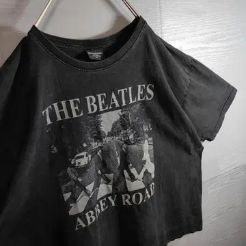 비틀즈 애비 로드 밴드T셔츠 반팔 XL 블랙