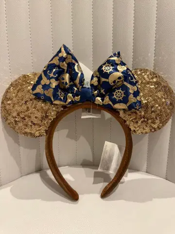 [상하이 디즈니 한정판] 캐리비안의 해적 머리띠 택 포함