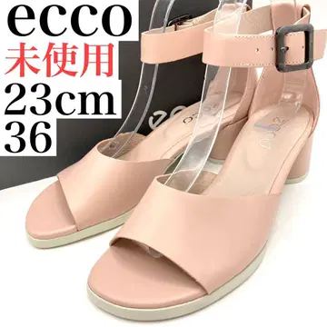 에코 SHAPE BLOCK 샌들 23cm 스트랩 와이드 힐
