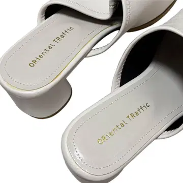 ORiental TRaffic 스트레치 뮬 샌들 화이트 컬러 L 사이즈