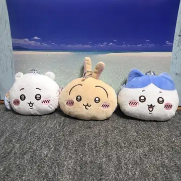 치이카와 하치와레 토끼 봉제인형 패스케이스 파우치 3개 세트