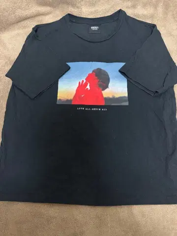 후지이 카제 LASA 사진 T셔츠 S 사이즈