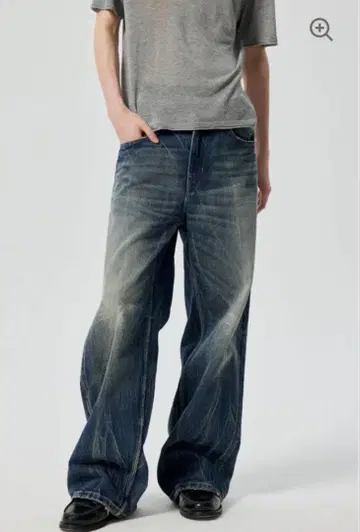 SIMPLE PROJECT LIGHTNING WASH JEANS