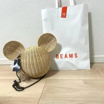 BEAMS 25th Disney Rattan Bascket Natural