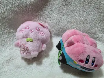 커비 치이카와 봉제 인형 자동차 디자인 세트