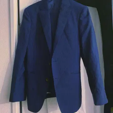 네이비 스트라이프 비즈니스 정장 남성용