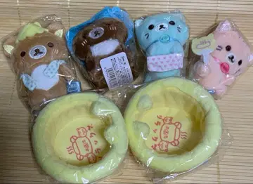 고양이 고양이의 온천 리락쿠마 테노리 봉제 인형 6개