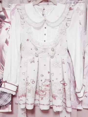 LIZLISA Many Hearts 애프터눈 티 패턴 셋업