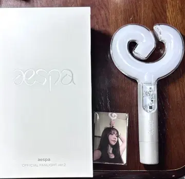 aespa OFFICIAL FANLIGHT ver.2 트레이딩 카드 포함