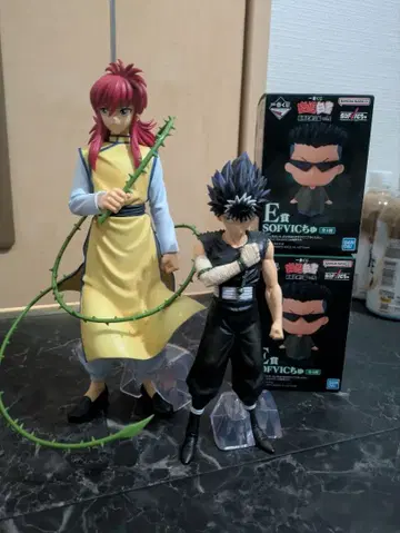 제일복권 유유백서 A상 쿠라마 C상 히에이 E상 카라스, 부이 피규어