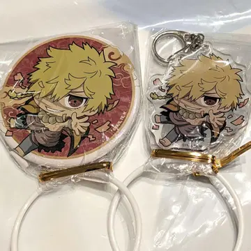 지옥락 바쿠단야키 콜라보 캔뱃지 아크릴 키링 쵸베