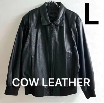 SUB URBAN 소가죽 A-2 타입 가죽 자켓 블랙 카우 가죽