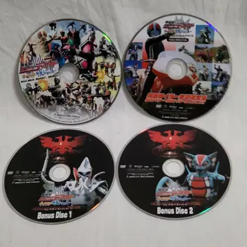 가면라이더 디케이드 DVD 극장판 최초 한정 주제가 전집 포함 4권 세트