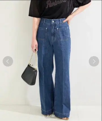 새상품급*B.C.STOCK*로우라이즈 소프트 플레어 패치 포켓 JEAN