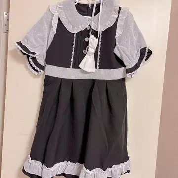 DearMyLove 하트 도트 스카프 원피스 유메텐보