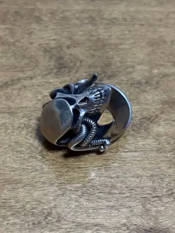 반지 에이리언 모티브 925 각인