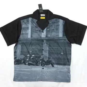 미사용 VALLAD x STUDIO33 S/S SHIRTS 블랙 L