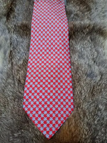 Ferragamo 페라가모 바다거북 패턴 넥타이