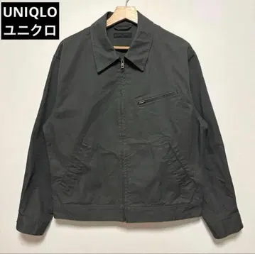 UNIQLO 유니클로 집업 블루종 자켓 M 사이즈 다크 그레이