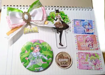 프리파라 대전시 파루루 캔뱃지 리본 아크릴 스탠드 토모치케 묶음 판매