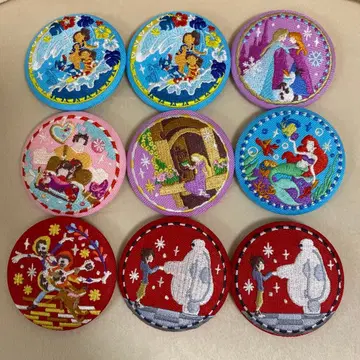 디즈니 Disney 자수 캔뱃지 비스킷2