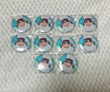 닌타마 란타로 라운드 원 트레이딩 글리터 캔뱃지 후쿠토미 신베에