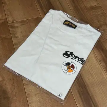 미사용 goro's 고로즈 메디슨 휠 반팔 T셔츠 L 화이트