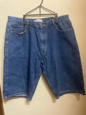 00s NESTA BRAND 초와이드 자수 데님 쇼 Y2K