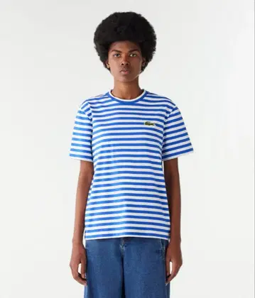 LACOSTE 라코스테 마린 보더 반팔 T셔츠 38