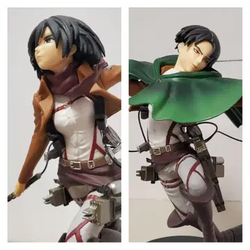 진격의 거인 리바이&미카사 피규어
