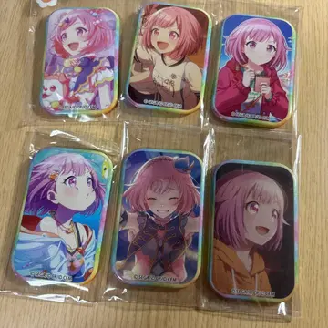 프로세카 호우 에무 스퀘어 캔뱃지 6개 세트 원더쇼타임