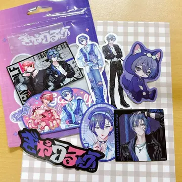 갸우루후 코야나기 로우 스티커 세트 미사용 니지산지