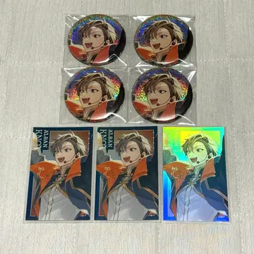 니지산지 CONCERTO 캔뱃지 반짝이 카드 알버른 녹스