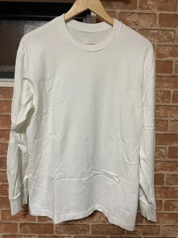 4장 세트 헤인즈 SHIRO 롱 슬리브 티셔츠 L 화이트