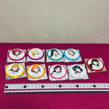 러브 라이브 선샤인 Aqours 9주년 캔뱃지 전 9종 세트 -