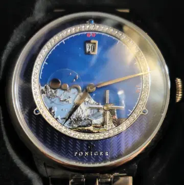 PONIGER 자동 와인딩 풍차 초침 다이아몬드 장식 반클리프 아펠