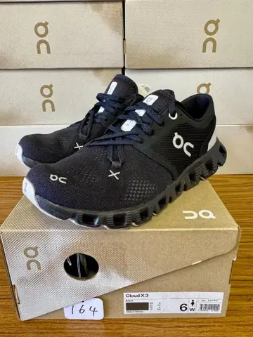 [ 미사용 새상품 ] On Cloud X 3 블랙 23cm 여성용