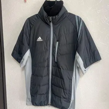 adidas 골프용 고기능/방한 다운 자켓 반팔 그레이 계열 사이즈 L