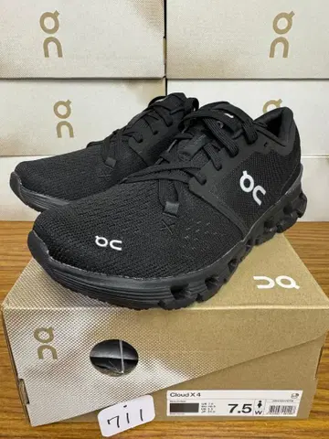 [ 미사용 새상품 ] On Cloud X 4 블랙 24.5cm 여성용
