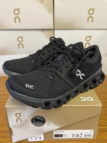 [ 미사용 새상품 ] On Cloud X 4 블랙 24.5cm 여성용