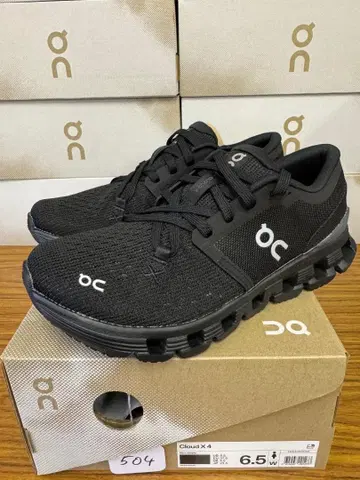 [미사용 새상품] On Cloud X 4 블랙 23.5cm 여성용