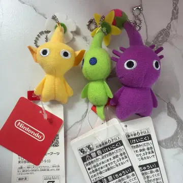 Nintendo 피크민 봉제 인형 키링 3종 세트