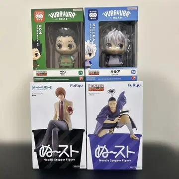 헌터x헌터 데스 노트 피규어 4점 묶음 판매