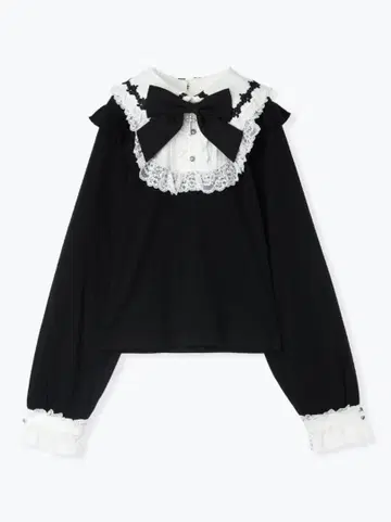 NOEMIE 고딕 로즈 요크 리본 티셔츠