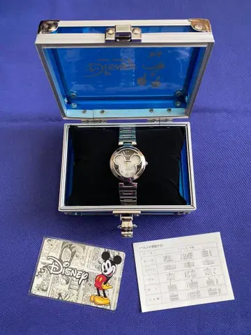 [ 미사용 ] 디즈니 미키 손목시계 홍콩 디즈니 개원 기념 한정판 모델