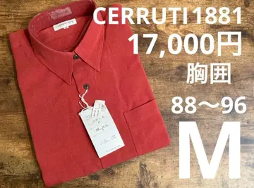 5새상품 CERRUTI 1881 긴팔 셔츠 M 남성용 셔츠 빨간색 골프